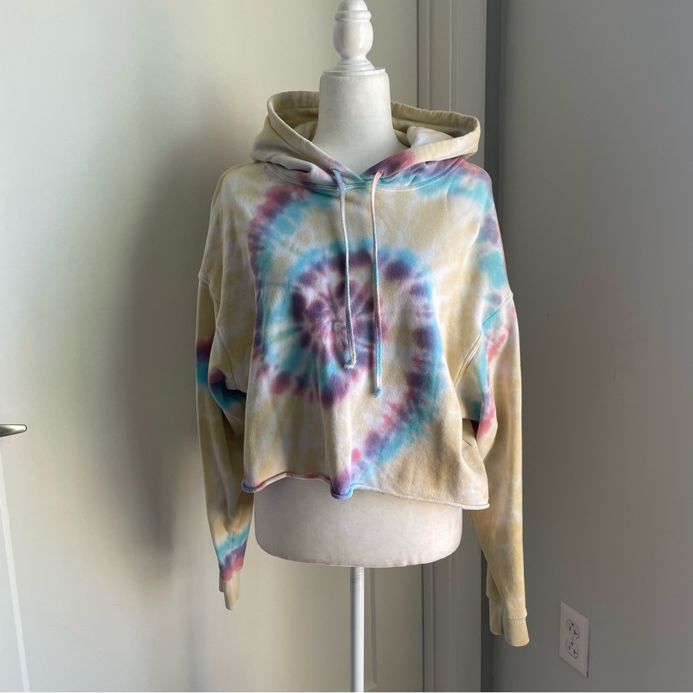 Daydreamer Tie Dye Cropped Hoodie